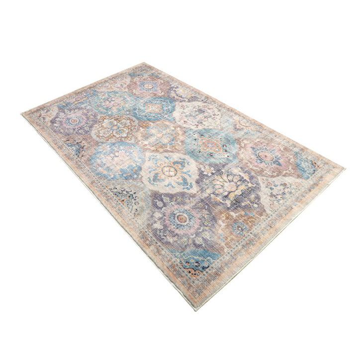 Chighu Multicolour Distressed Machine Washable Extra-Large Rug - Fab Habitat , Machine Washable Rugs, [product_size],