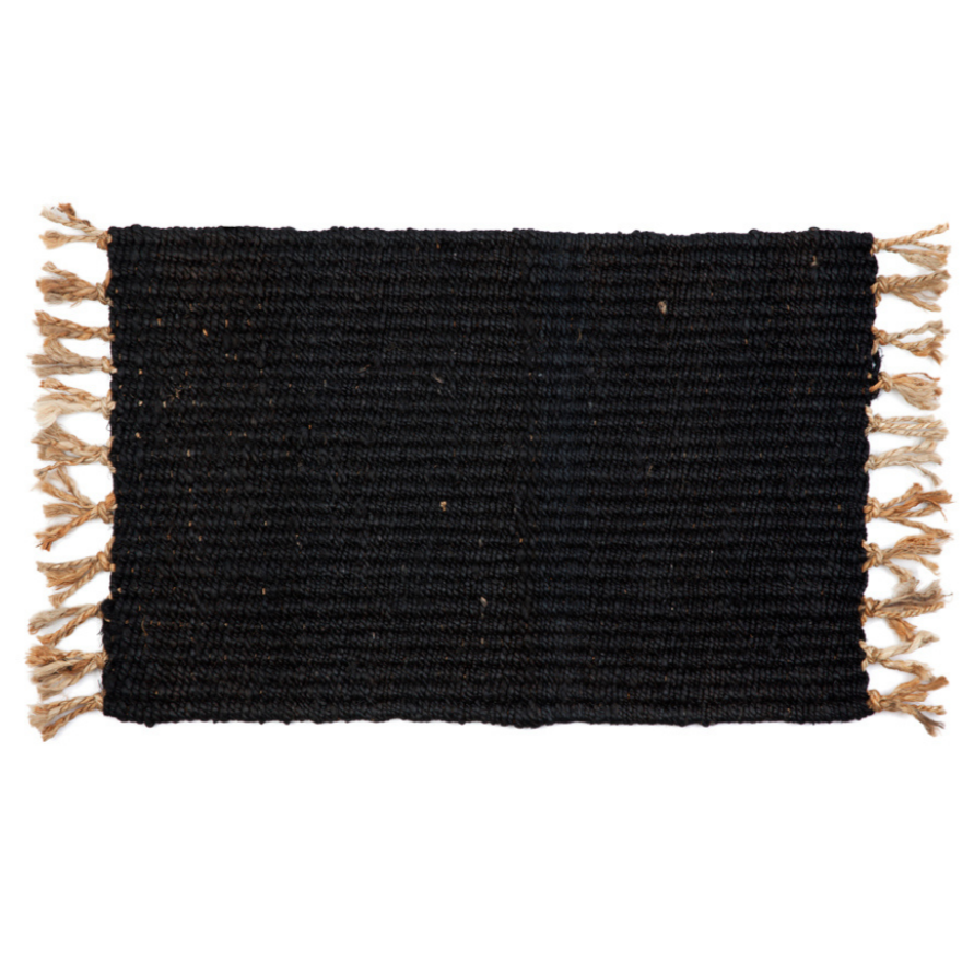 60x90 CM Estate Charcoal Black Jute doormat