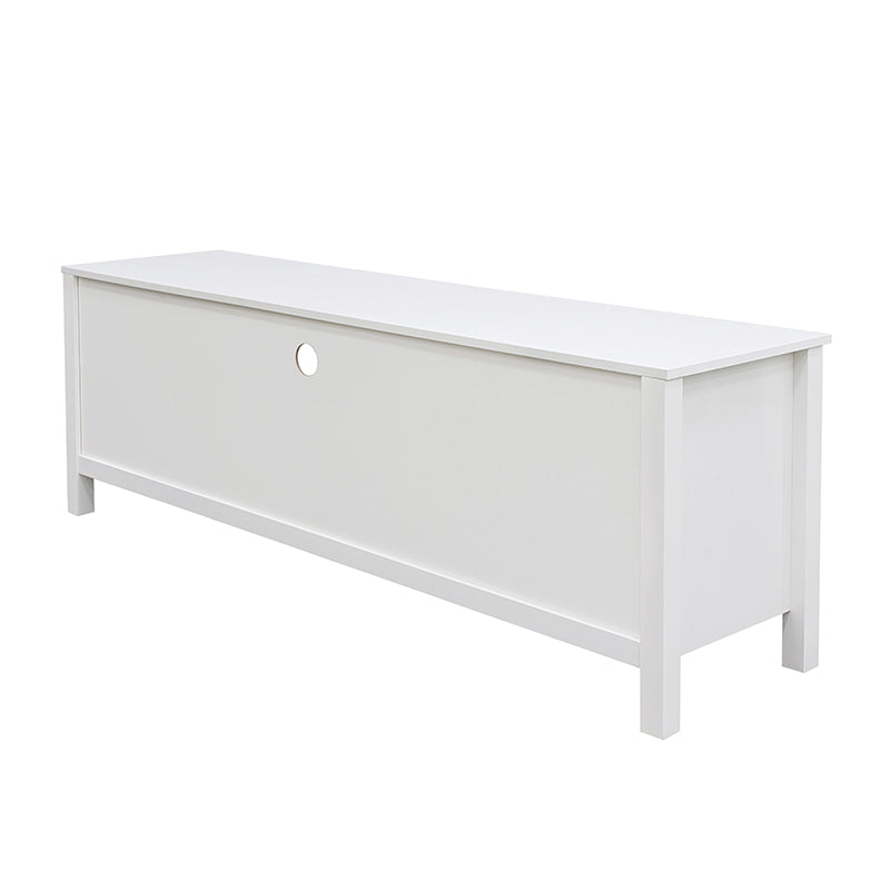 Floriana White 157cm Entertainment TV Unit with 3 Drawers