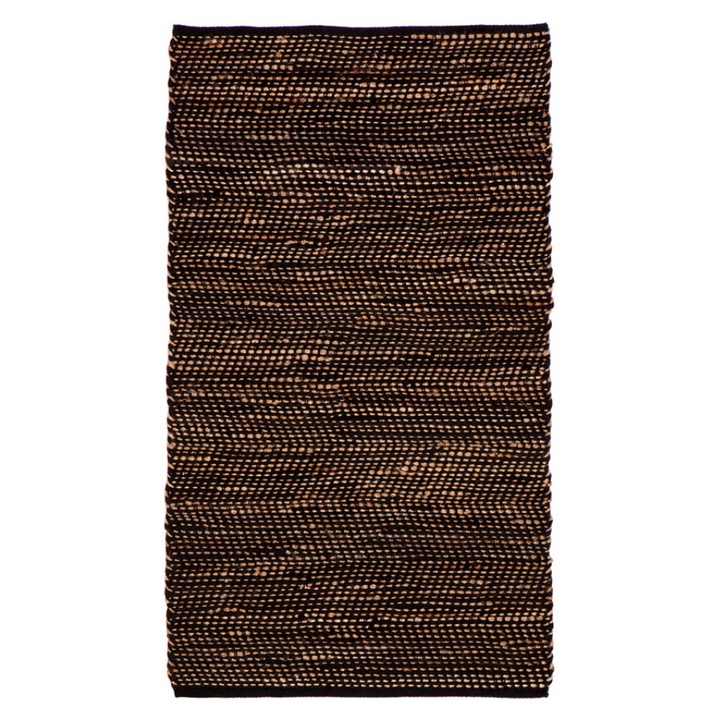 IBIS Black Long Hallway Jute Runners Rug