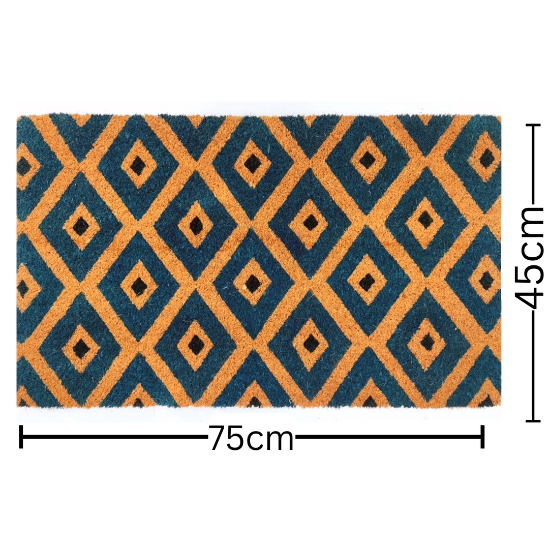 Kimberley Blue Diamond PVC backed Coir Doormat