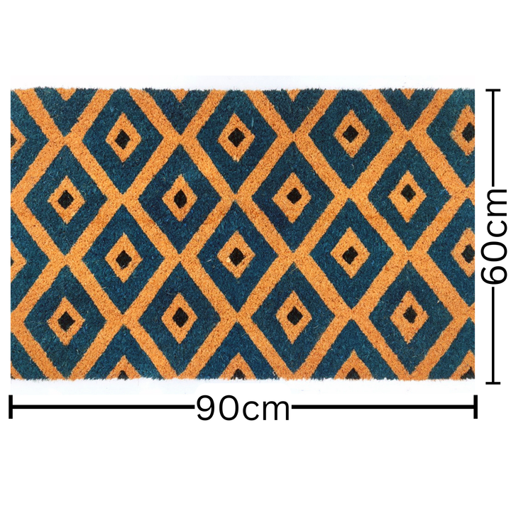 Kimberley Blue Diamond PVC backed Coir Doormat