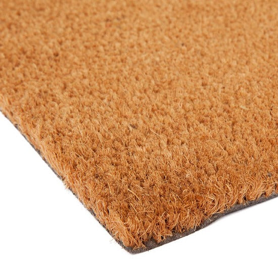 Nubra Plain Natural pvc backed Coir Doormat