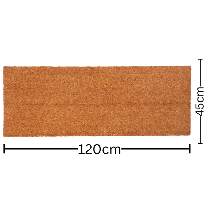 Nubra Plain Natural pvc backed Coir Doormat