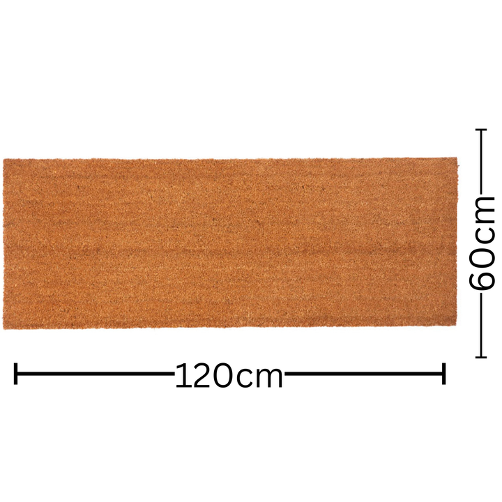 Nubra Plain Natural pvc backed Coir Doormat