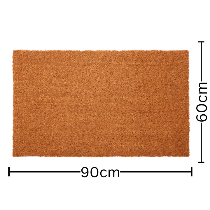 Nubra Plain Natural pvc backed Coir Doormat