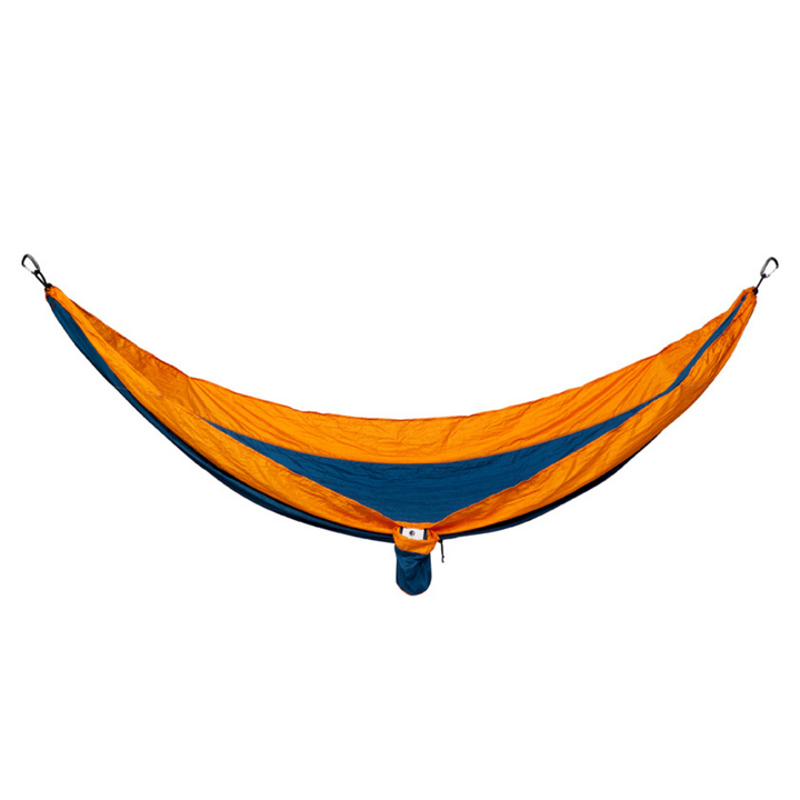 Travel Hammock - Majolica Blue Body & Dark Cheddar Border