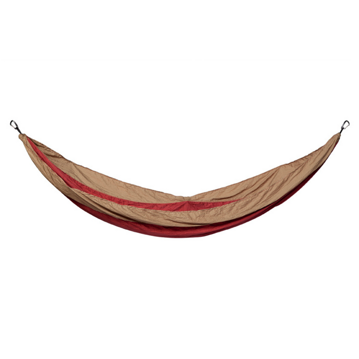 Travel Hammock - Ruby Wine Body & Lead Grey Border