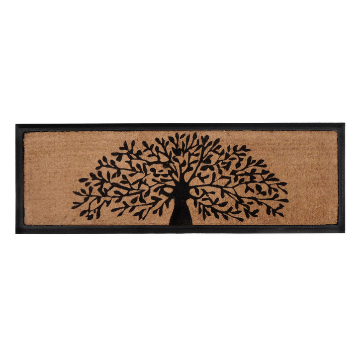 Tree of Life Rubber Bordered Coir Doormat