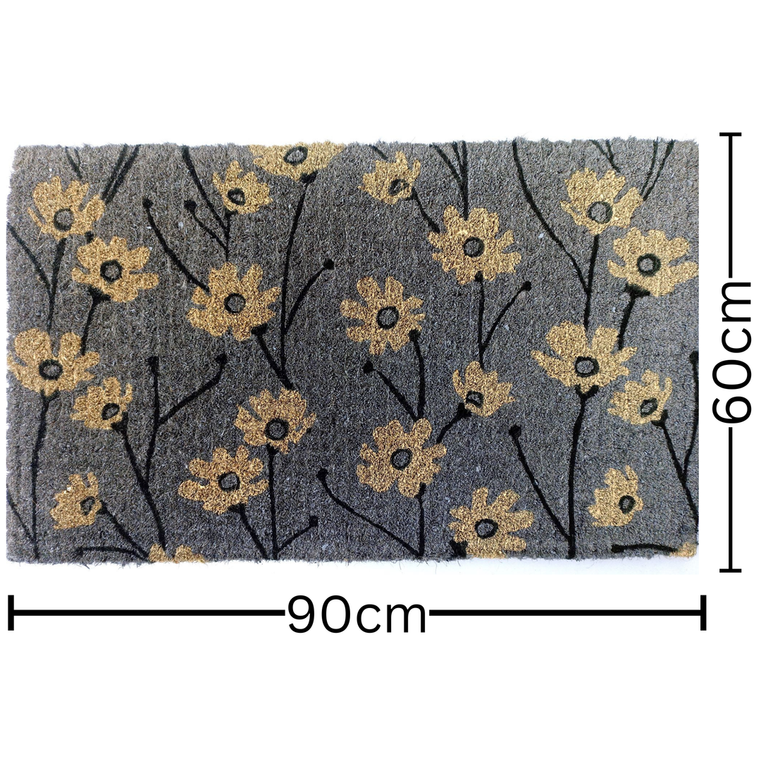 Wild Flowers 100% Coir Doormat