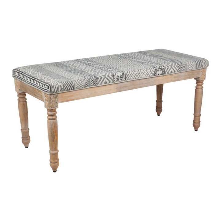 Norma Upholstered Entryway Cushioned Bench Seat - 120 Cm - Benches Fab Habitat