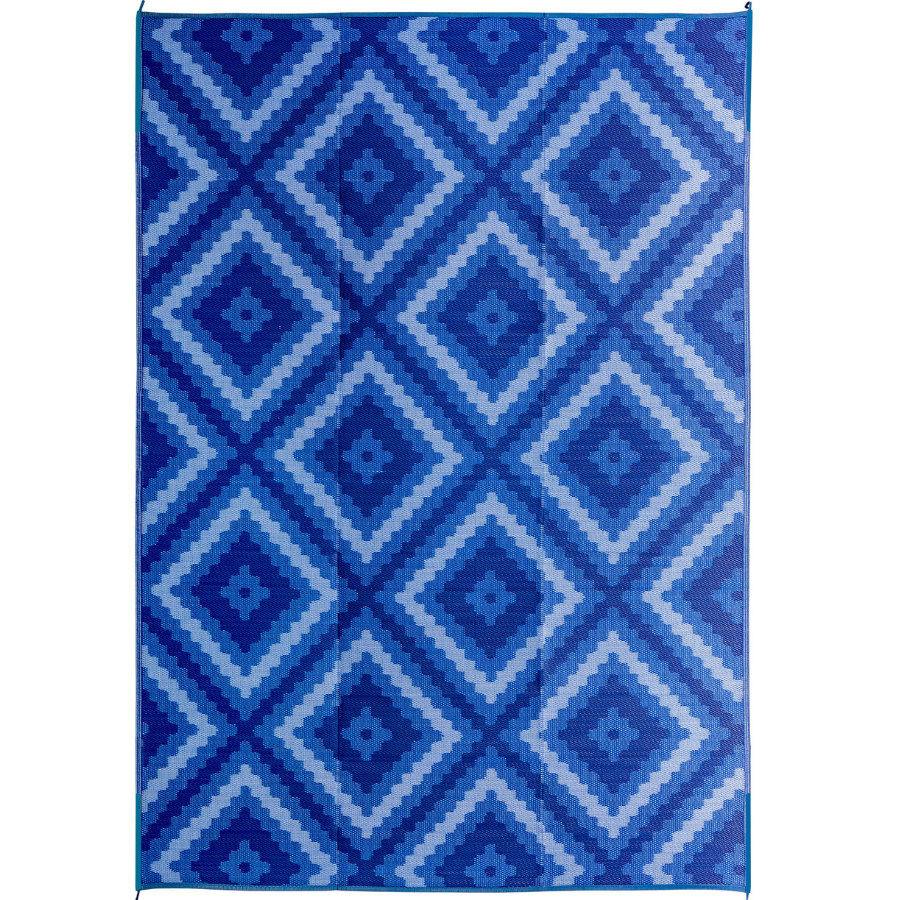 Blue Diamond Pattern Foldable Waterproof Large Camping Mat - 270x360 CM - Camping Mats Fab Habitat