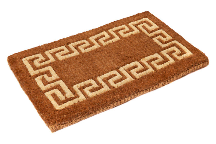 Athens Two Toned Thick Long Coir Doormat - Doormats Fab Habitat