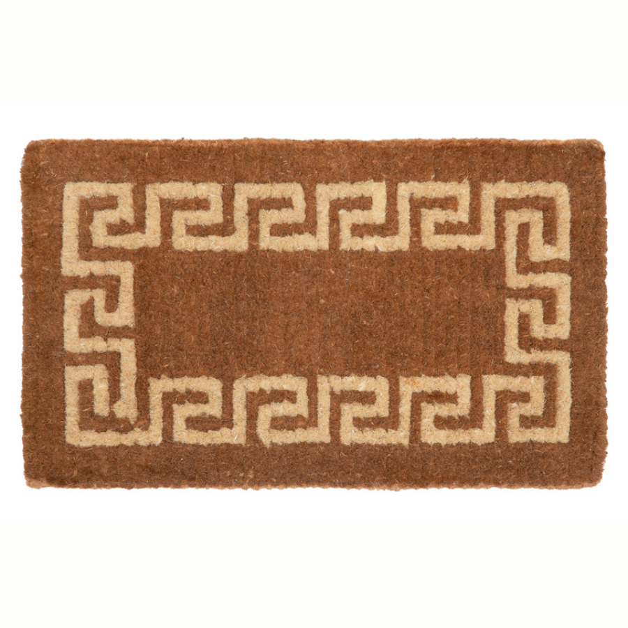 Athens Two Toned Thick Coir Doormat - Doormats Fab Habitat