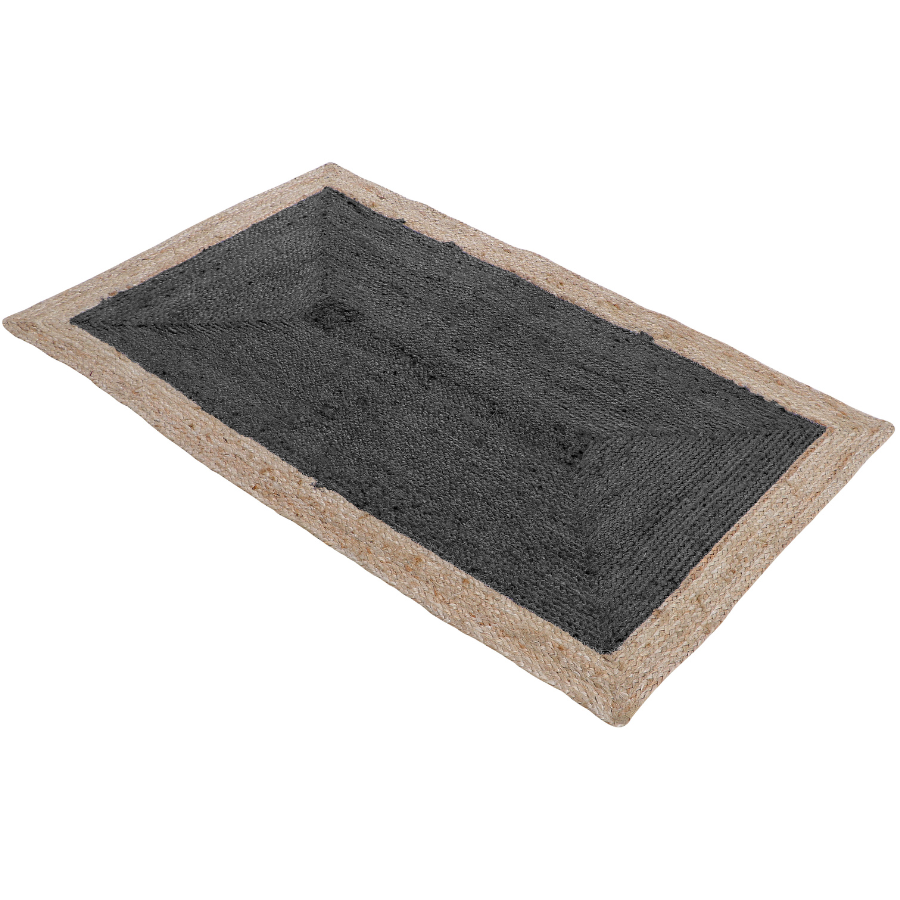 Phoenix Deep Grey Jute Area Rug - Jute Rug Fab Habitat