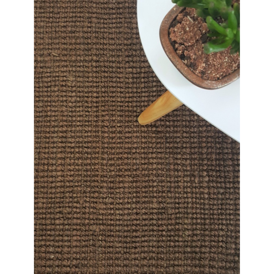 Estate Dark Brown Jute Rug - Jute Rugs Fab Habitat