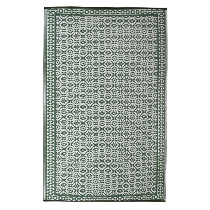 Ronda Sage Recycled Plastic Outdoor Rug - Recycled Plastic Rugs & Mats Fab Habitat