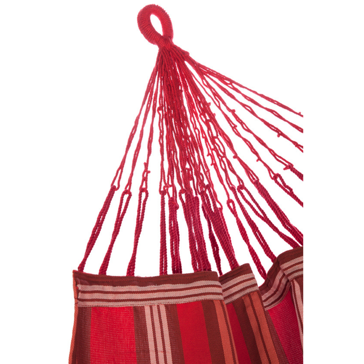 Verano Multicoloured Red 100% Cotton Hammock - Hammocks Fab Habitat