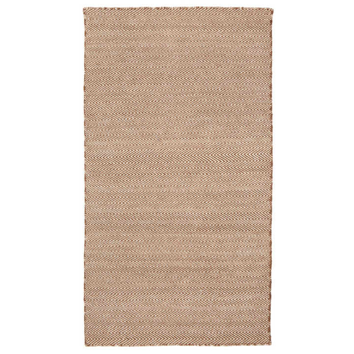 Herringbone Beige Indoor Outdoor Large Rug