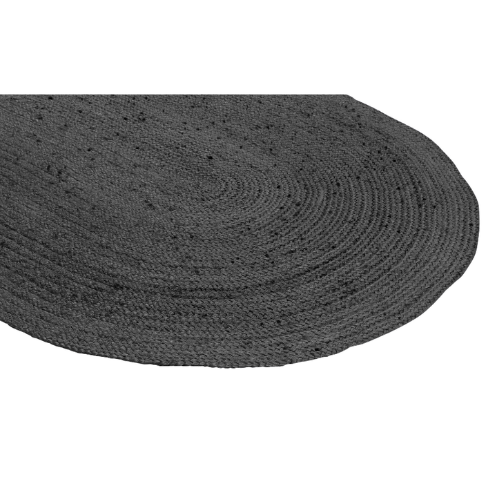 Phoenix Grey Oval Jute Area Rug - Jute Rug Fab Habitat