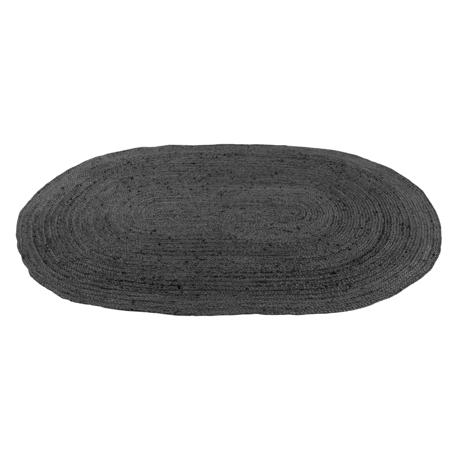 Phoenix Grey Oval Jute Rug - Jute Rug Fab Habitat