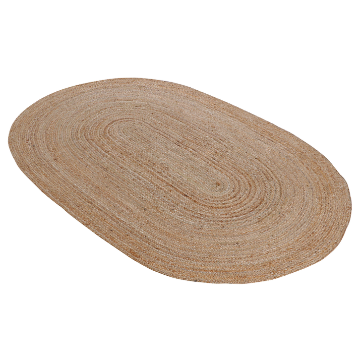 Phoenix Natural Jute Large Oval Rug - Jute Rug Fab Habitat