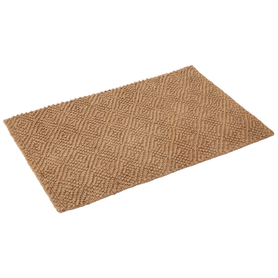 Muthu Diamond Pattern Jute rug - Jute Rug Fab Habitat