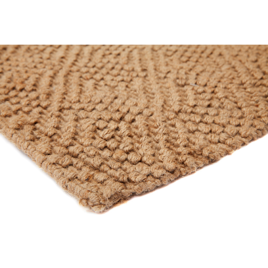 Muthu Diamond Pattern Jute rug - Jute Rug Fab Habitat