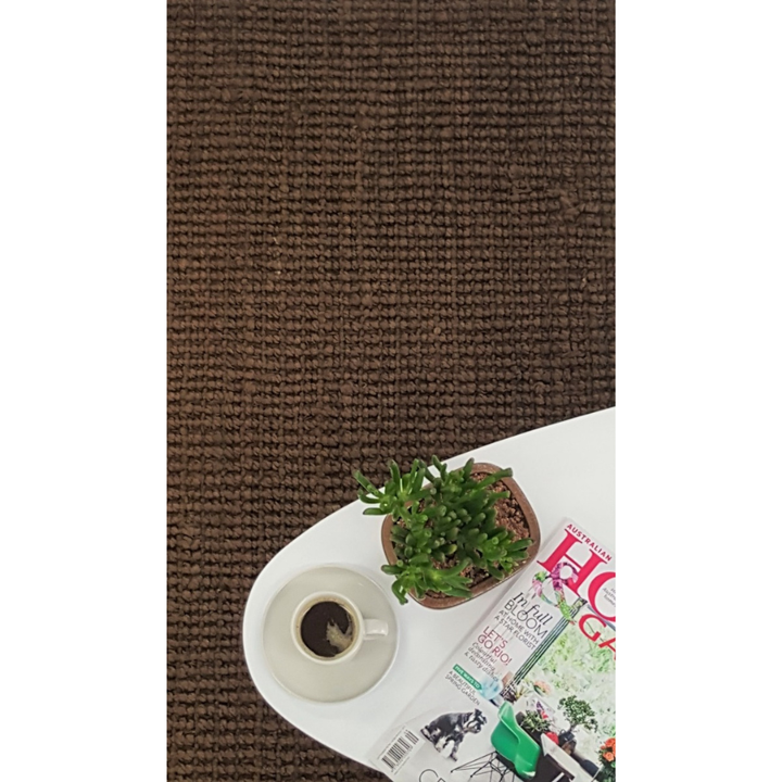 Estate Dark Brown Jute Rug - Jute Rugs Fab Habitat