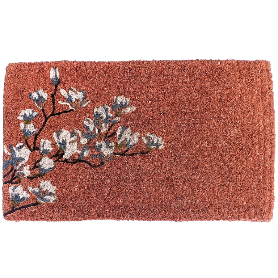 Magnolia Coral 100% Coir Doormat