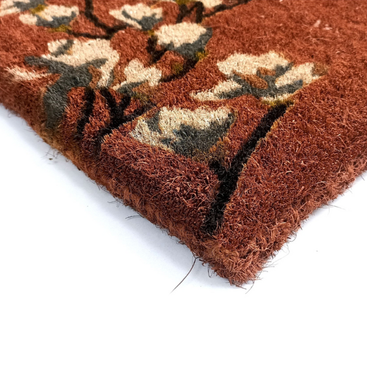 Magnolia Coral 100% Coir Doormat