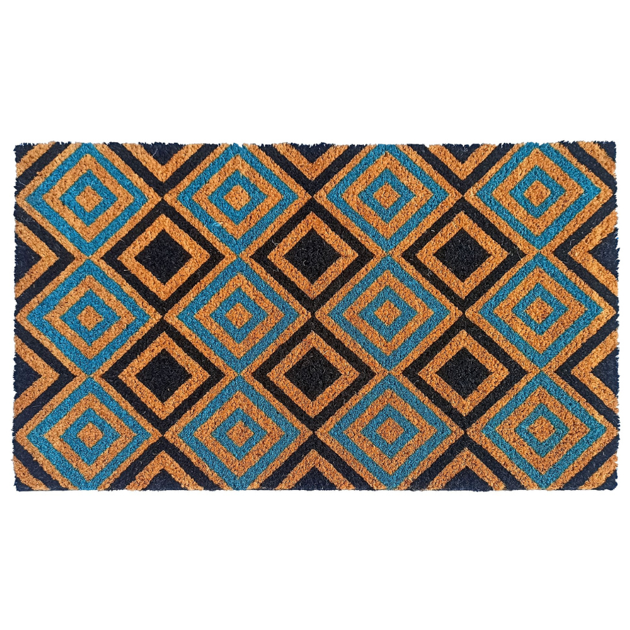 New Diamonds PVC Backed Coir Doormat