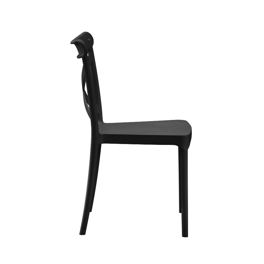 Trancoso Black Cafe Chair - Outdoor Furniture Fab Habitat