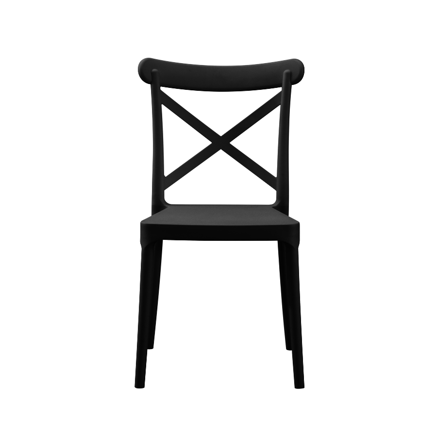 Trancoso Black Cafe Chair - Outdoor Furniture Fab Habitat