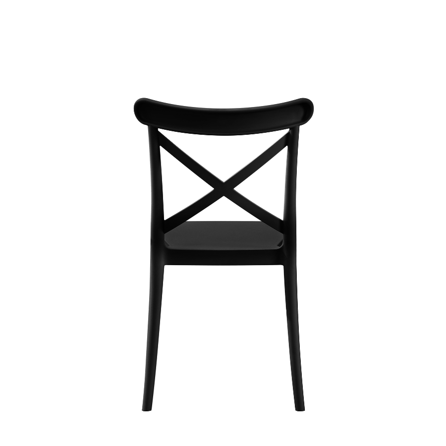 Trancoso Black Cafe Chair - Outdoor Furniture Fab Habitat