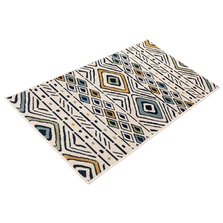 Mendoza Tribal Multicoloured Polypropylene Rug - Outdoor Rugs Fab Habitat