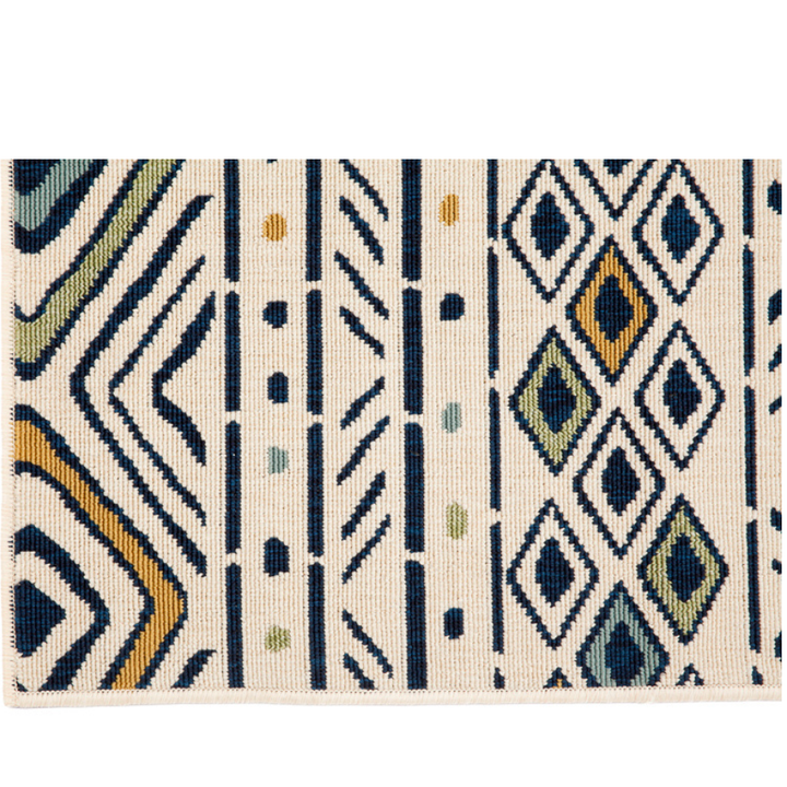 Mendoza Tribal Multicoloured Polypropylene Rug - Outdoor Rugs Fab Habitat