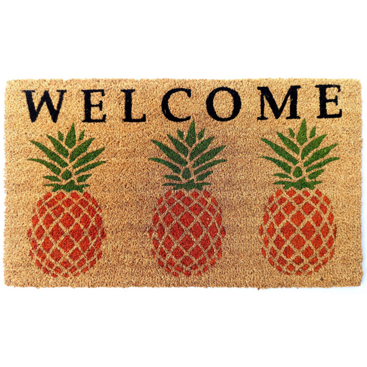 PVC Backed Pineapple Design Long Welcome Door Mat