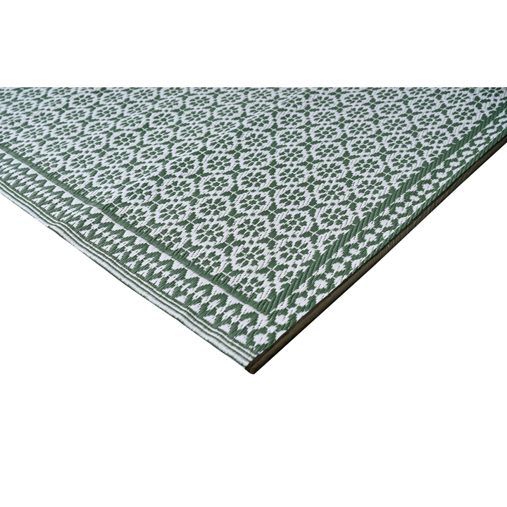 Ronda Sage Recycled Plastic Outdoor Rug - Recycled Plastic Rugs & Mats Fab Habitat