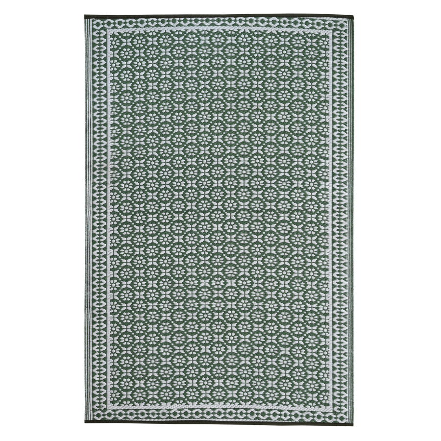 Ronda Sage Recycled Plastic Outdoor Rug - Recycled Plastic Rugs & Mats Fab Habitat