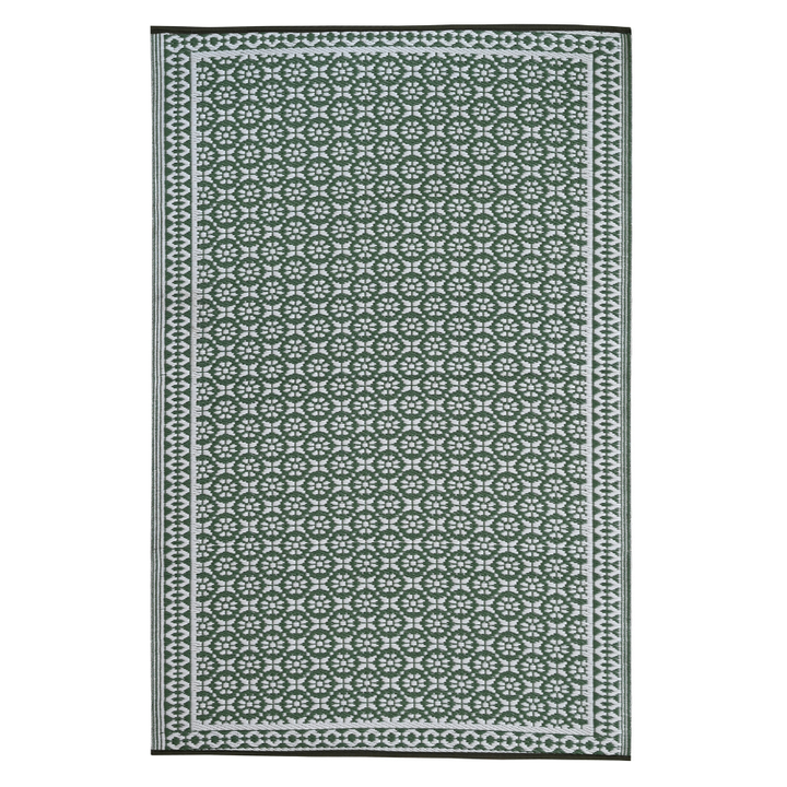 Ronda Sage Recycled Plastic Outdoor Rug - Recycled Plastic Rugs & Mats Fab Habitat