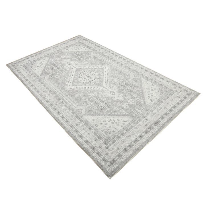 Lagos Machine Washable Large Grey Carpet Rug - Rugs Fab Habitat