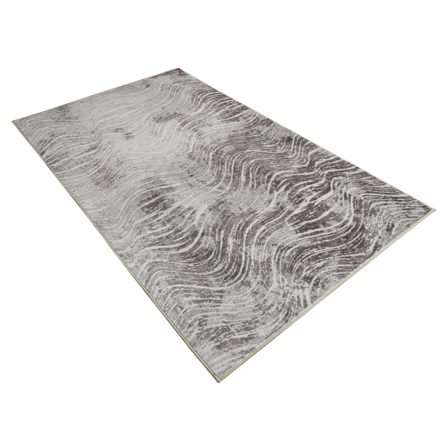 Shikhar Beige Modern Distressed Machine Washable Rug - Rugs Fab Habitat