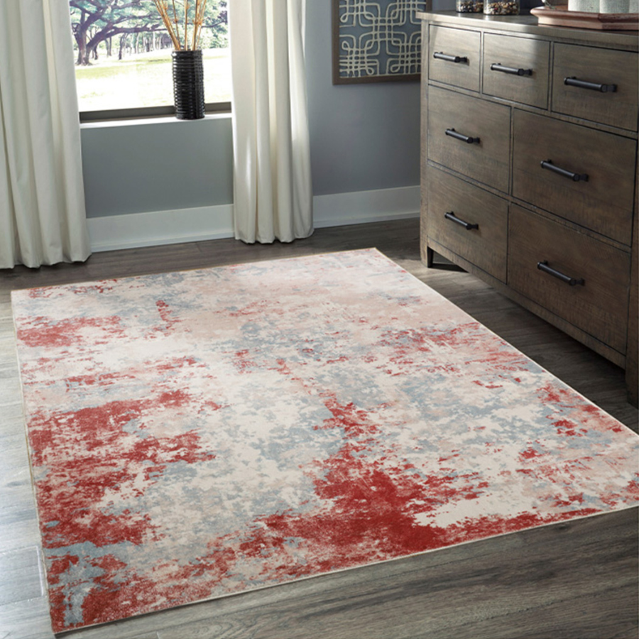 Roorkee Modern Distressed Machine Washable Rug - Rugs Fab Habitat