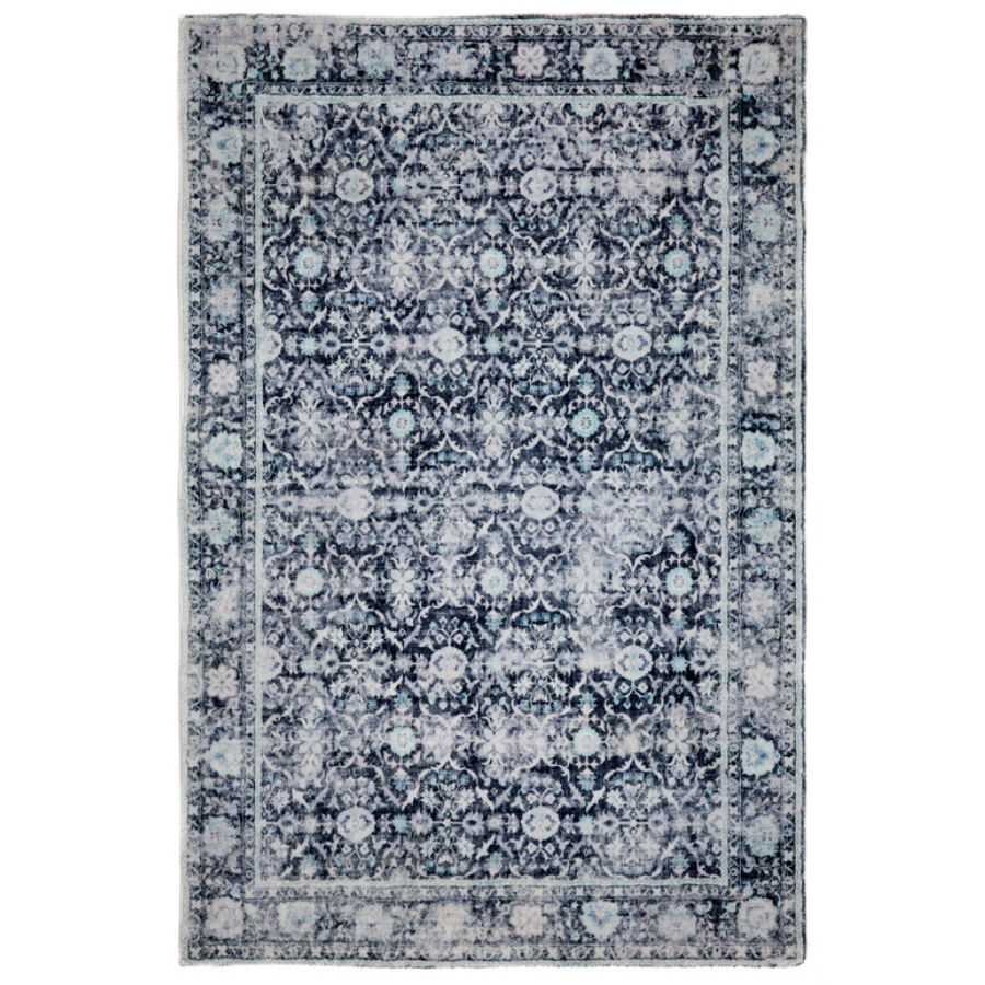 Meknes Monochrome Traditional Distressed Area Rug - Soft And Plush Turkish Rugs Fab Habitat