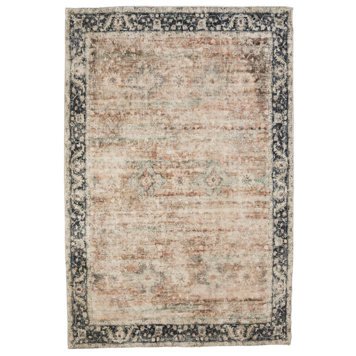 Rann Multicolour Traditional Distressed Area Rug - Soft And Plush Turkish Rugs Fab Habitat