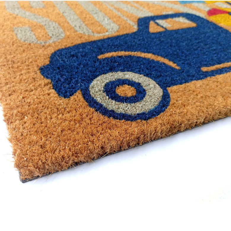 Sunshine Multicolour PVC Backed Coir Doormat